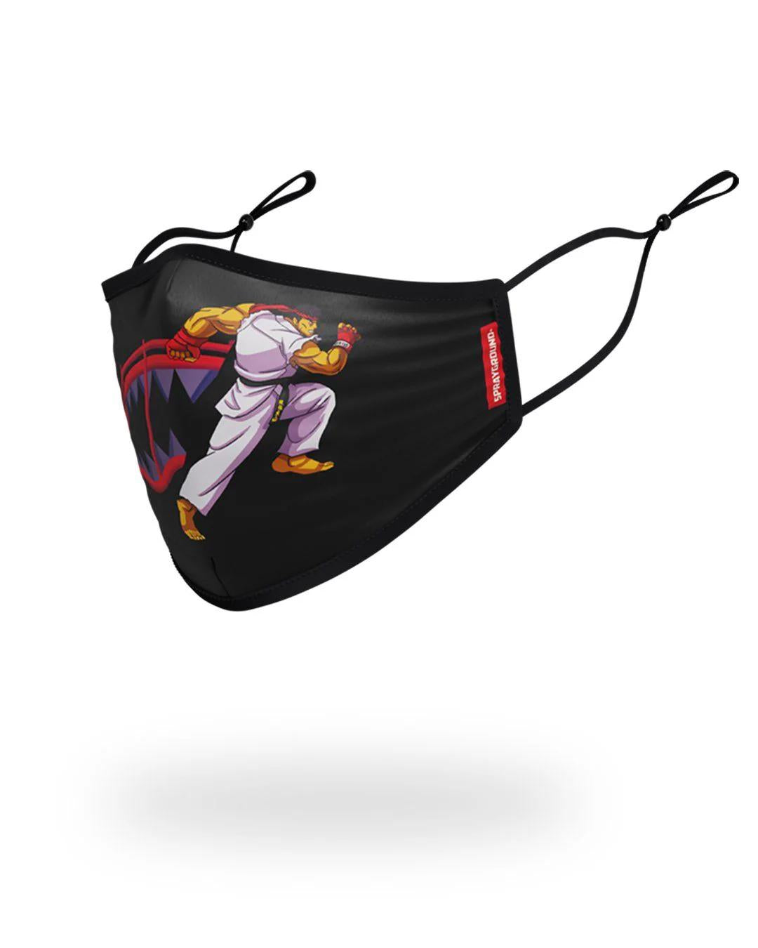Sprayground ADULT STREET FIGHTER RYU SHARK FORM FITTING FACE-COVERING