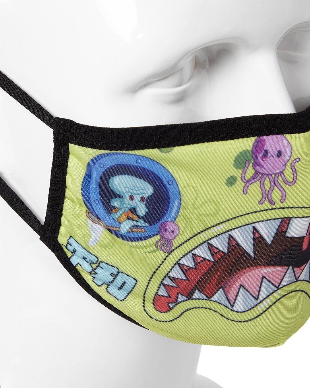 Sprayground ADULT SPONGEBOB JAPAN SHARK FORM FITTING FACE-COVERING