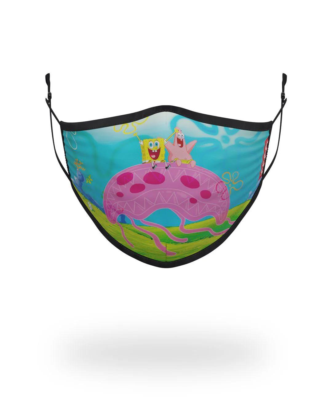 Sprayground ADULT SPONGEBOB JELLY SHARK FORM FITTING FACE-COVERING