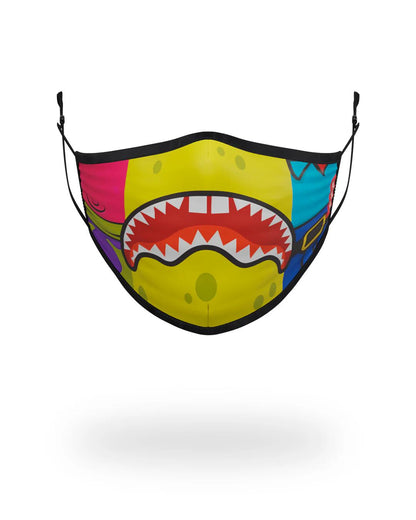 Sprayground ADULT SPONGEBOB OG SHARK FORM FITTING FACE-COVERING