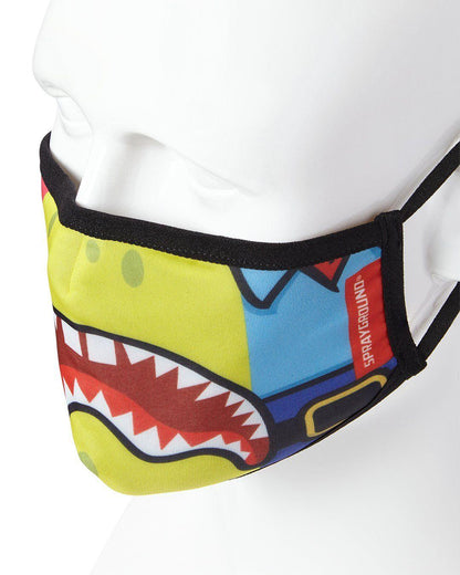 Sprayground ADULT SPONGEBOB OG SHARK FORM FITTING FACE-COVERING