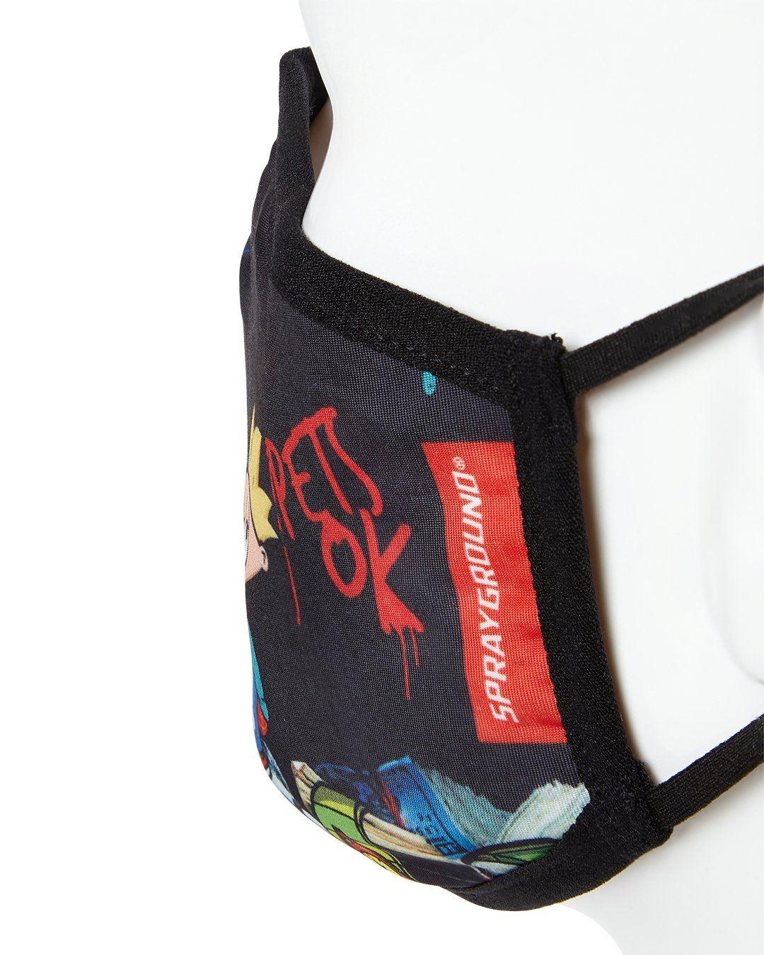 Sprayground ADULT HEY ARNOLD MONEY STACKS FORM FITTING FACE-COVERING