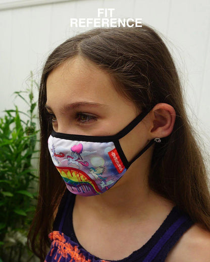 Sprayground KIDS FORM FITTING MASK: SPUCCI LEOPARD