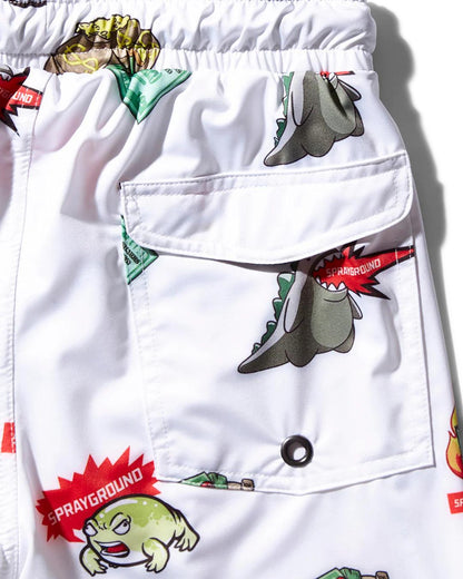 Sprayground KIDS PATCH ALL-IN SWIM TRUNKS (WHITE)