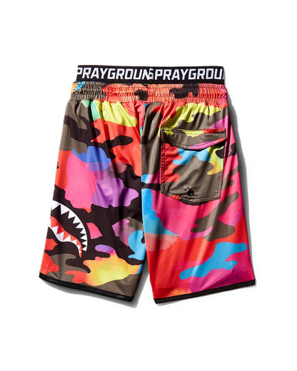 Sprayground KIDS CAMOBURST SWIM TRUNKS