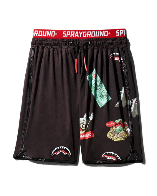 Sprayground PATCH ALL-IN CORTO SWIM TRUNKS (BLACK)