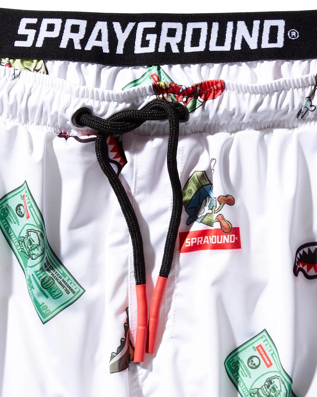 Sprayground PATCH ALL-IN CORTO SWIM TRUNKS (WHITE)