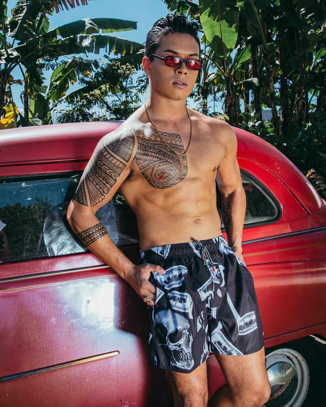 Sprayground MONEY NIGHT SHOTO SWIM TRUNKS