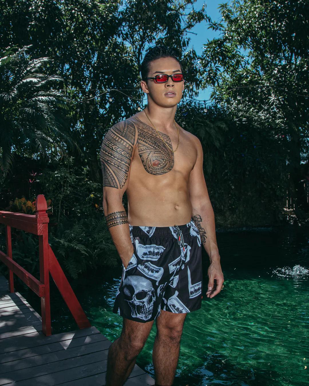 Sprayground MONEY NIGHT SHOTO SWIM TRUNKS