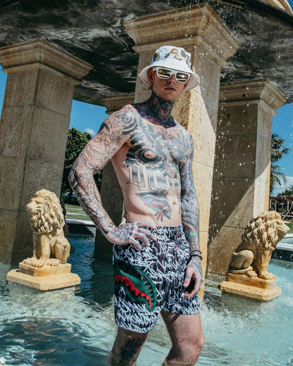 Sprayground SCRIBBLE SHARK SHOTO SWIM TRUNKS