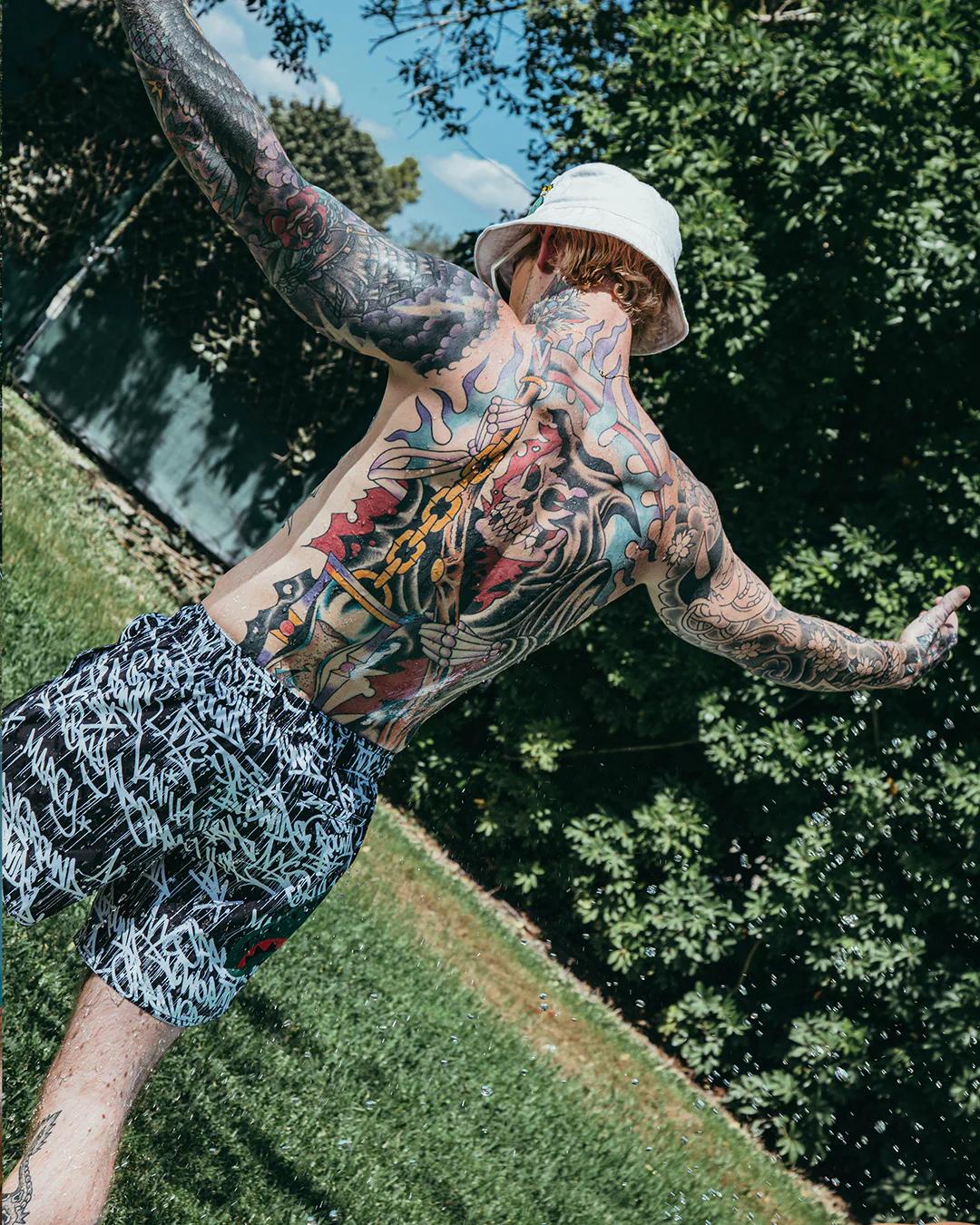 Sprayground SCRIBBLE SHARK SHOTO SWIM TRUNKS