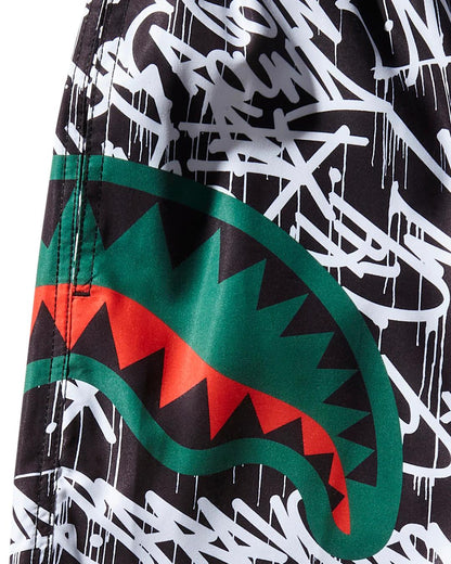 Sprayground SCRIBBLE SHARK SHOTO SWIM TRUNKS
