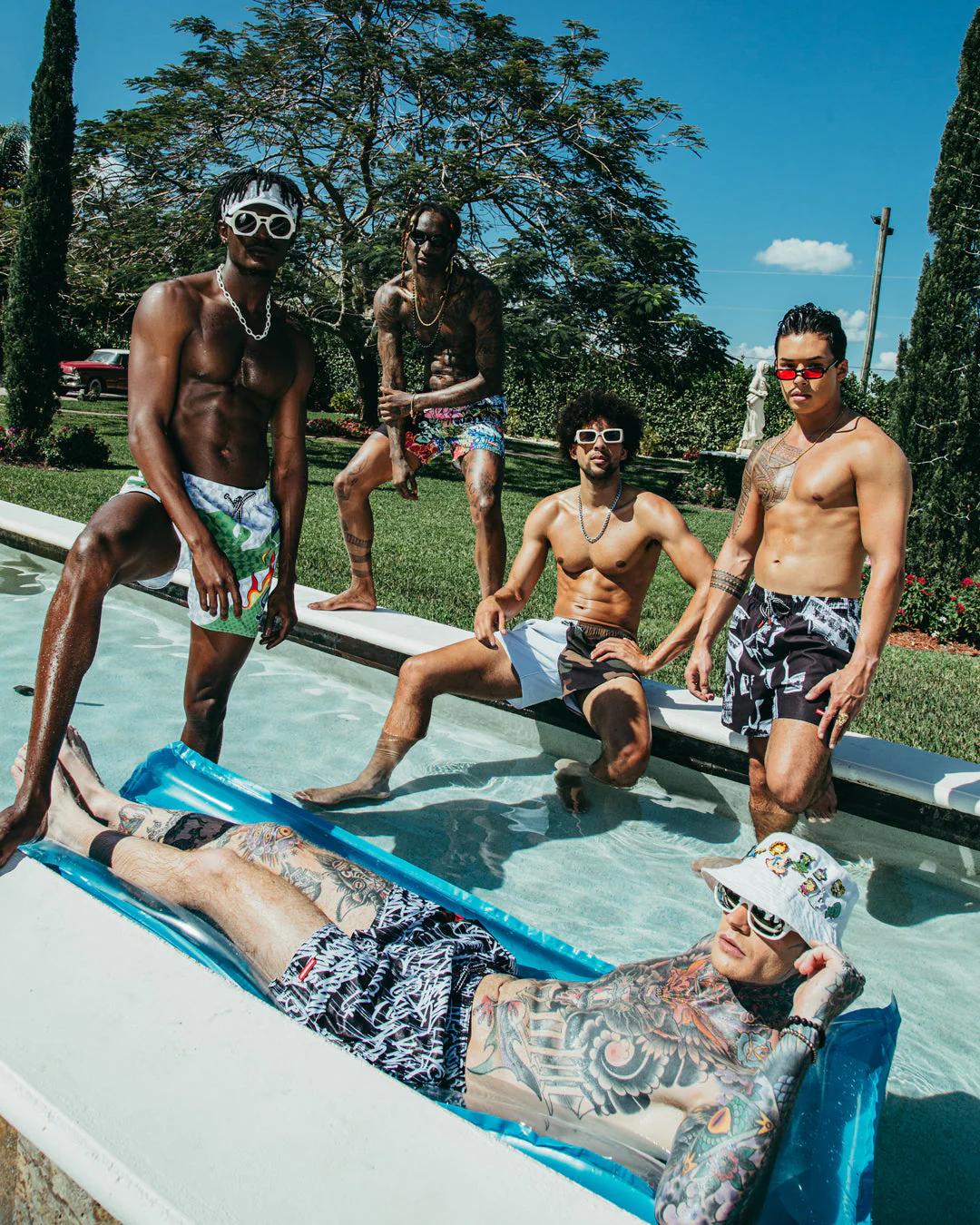 Sprayground WTF ART SHOTO SWIM TRUNKS