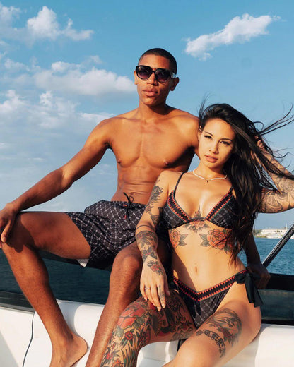 Sprayground MIDNIGHT MONEY PATTERN BIKINI