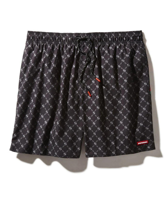 Sprayground MIDNIGHT MONEY PATTERN SHOTO SWIM TRUNKS
