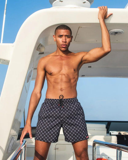 Sprayground MIDNIGHT MONEY PATTERN SHOTO SWIM TRUNKS