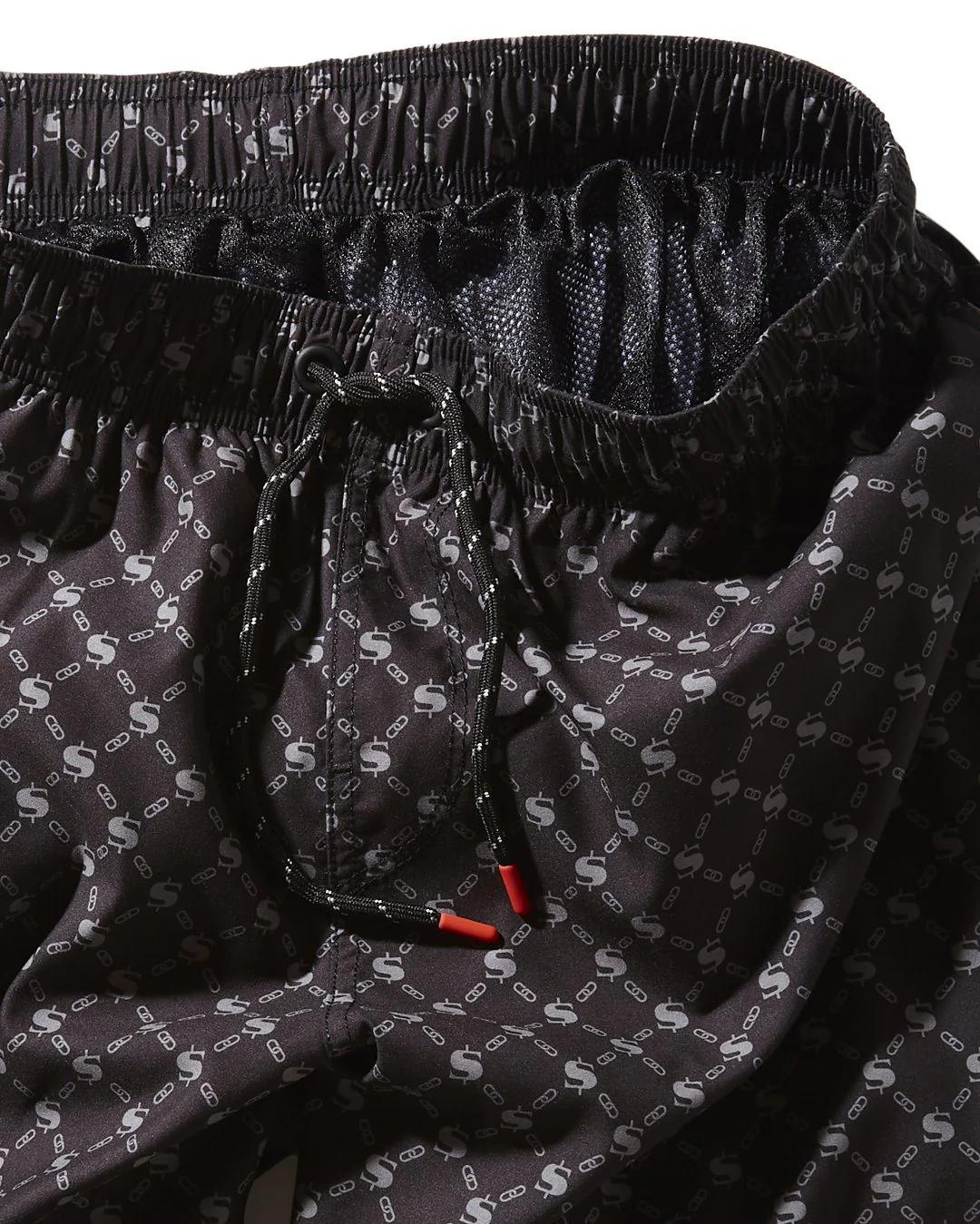 Sprayground MIDNIGHT MONEY PATTERN SHOTO SWIM TRUNKS