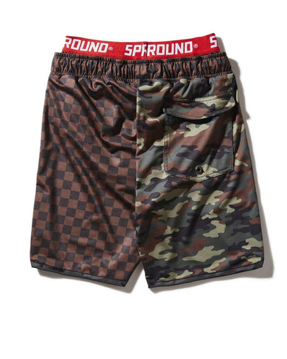 Sprayground KIDS CHECKS & CAMO SWIM TRUNKS