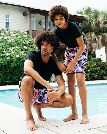 Sprayground KIDS SPLIT CAMO SWIM TRUNKS