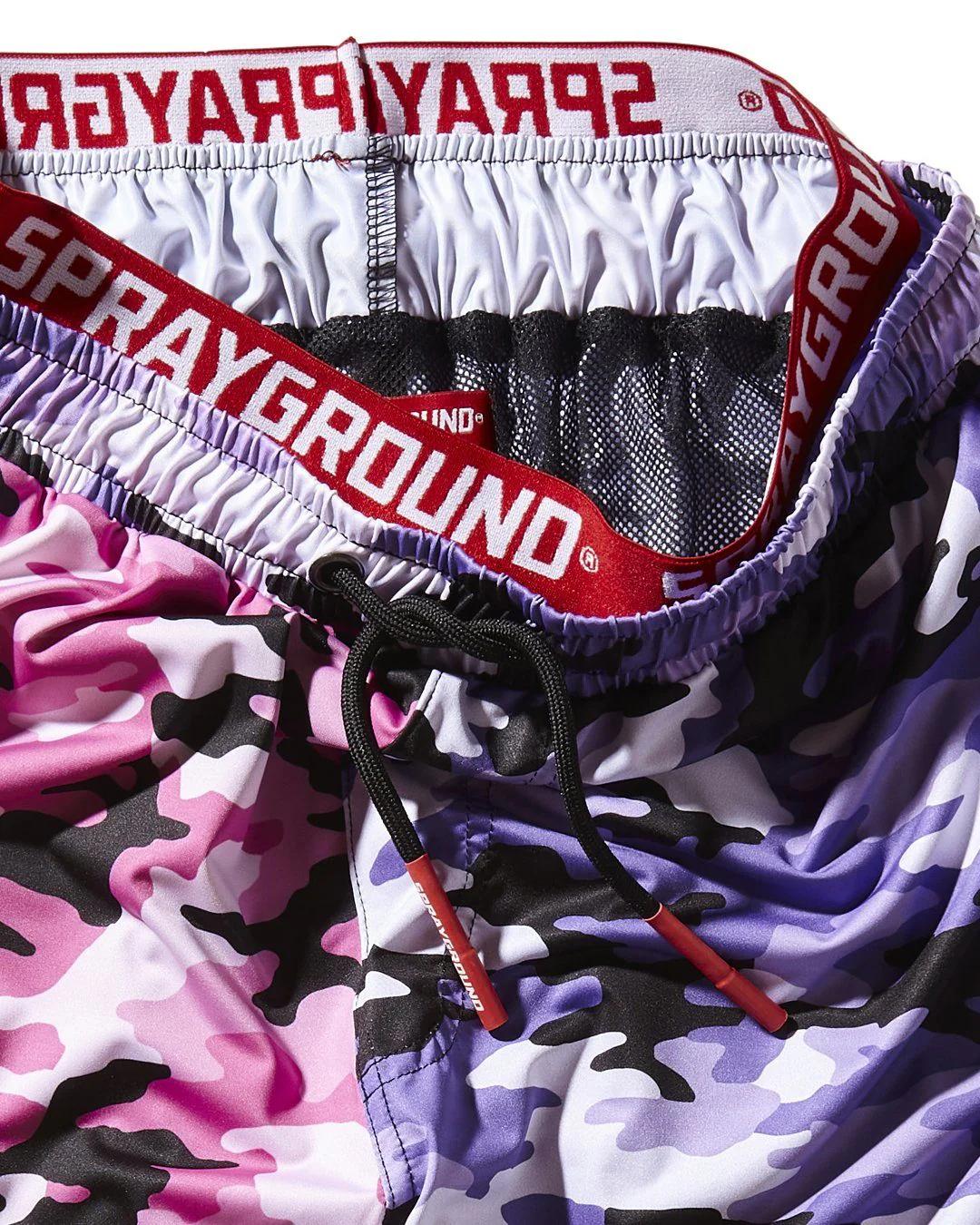 Sprayground SPLIT CAMO CORTO SWIM TRUNKS