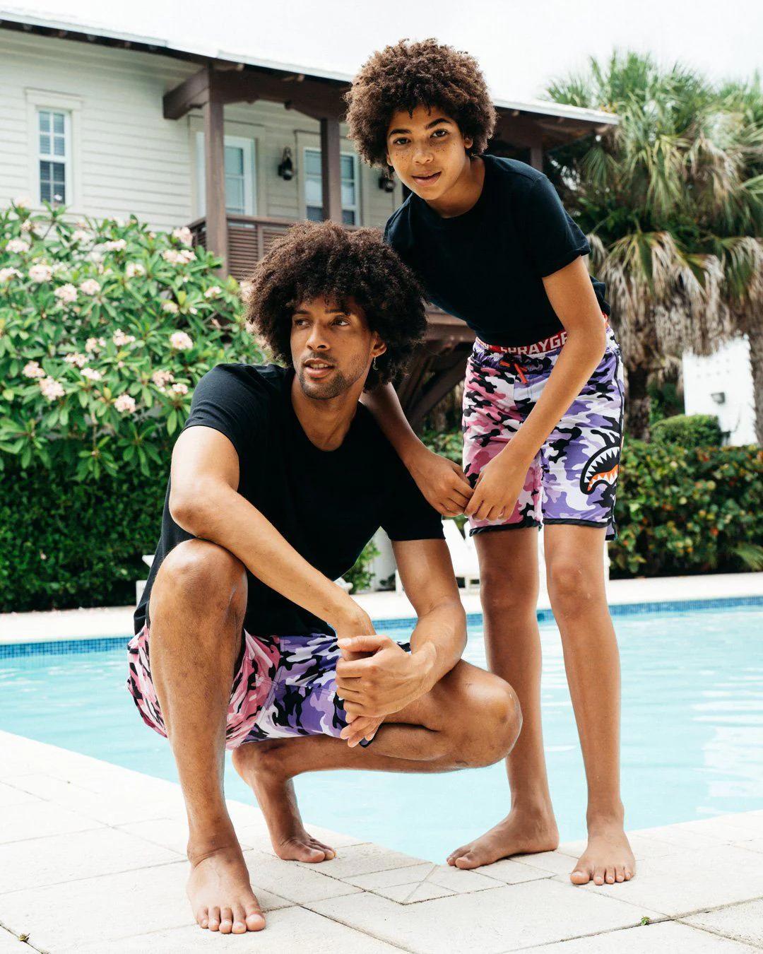 Sprayground SPLIT CAMO CORTO SWIM TRUNKS