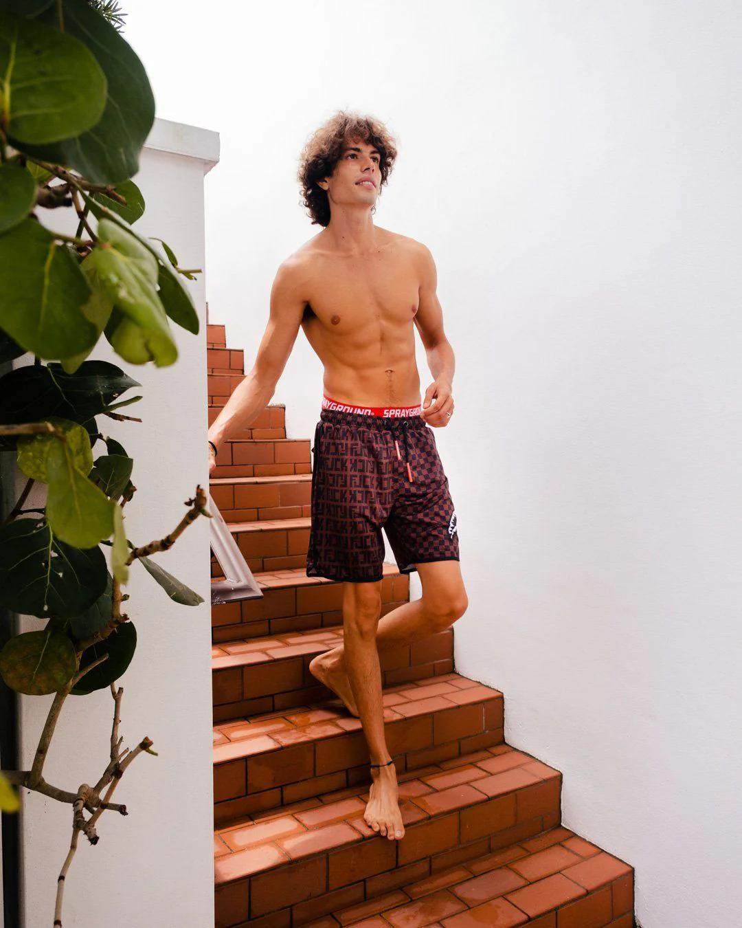 Sprayground OFFENDED SPLIT THE CHECK CORTO SWIM TRUNKS