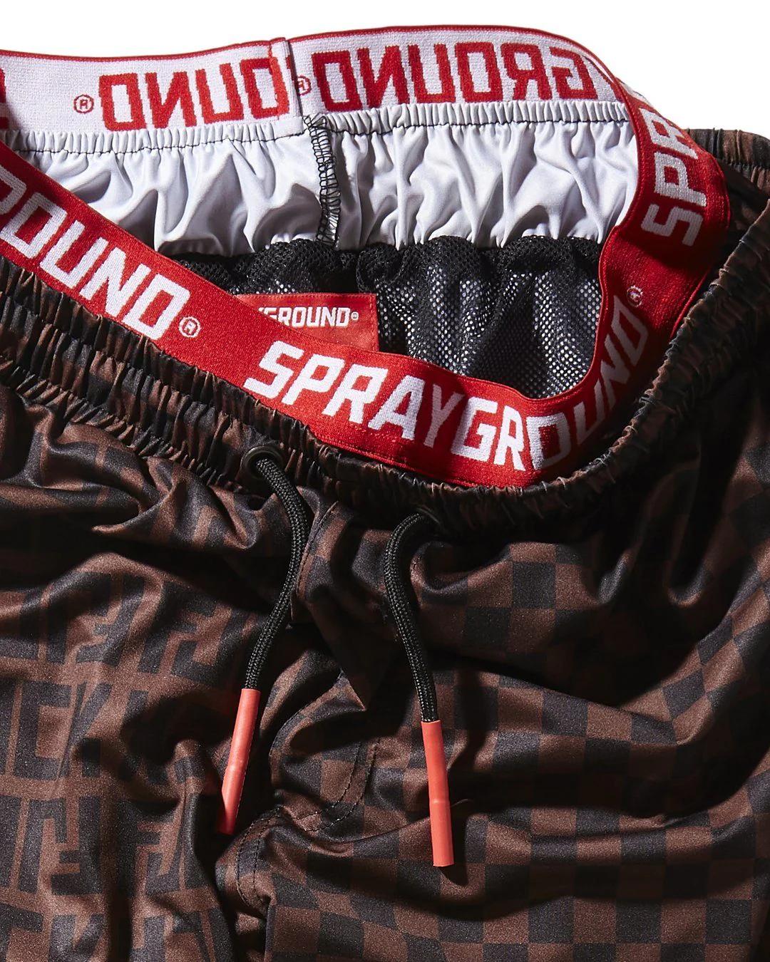 Sprayground OFFENDED SPLIT THE CHECK CORTO SWIM TRUNKS