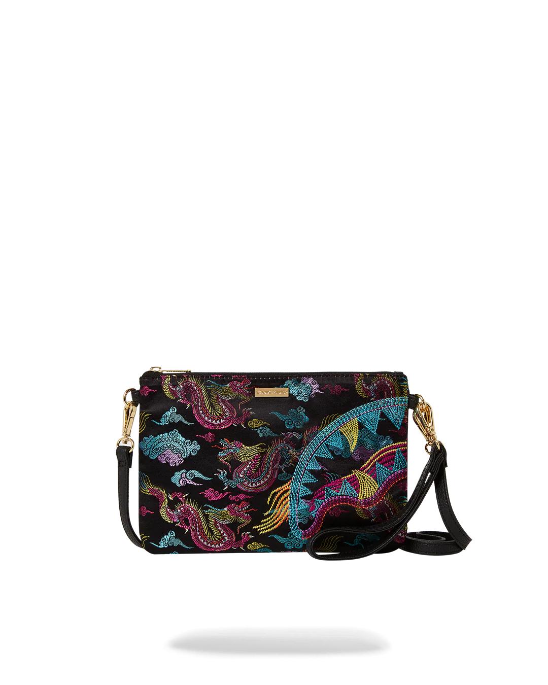 Sprayground EMBROIDERED DRAGONS CROSSOVER CLUTCH
