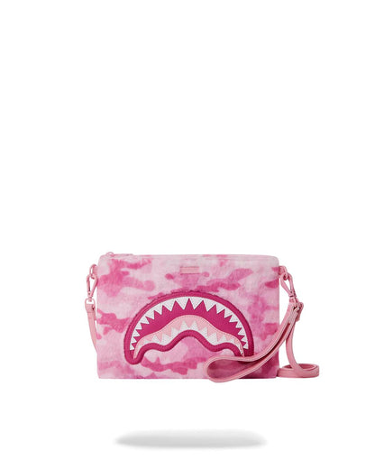 Sprayground FURRROCIOUS IN PINK CROSSOVER CLUTCH