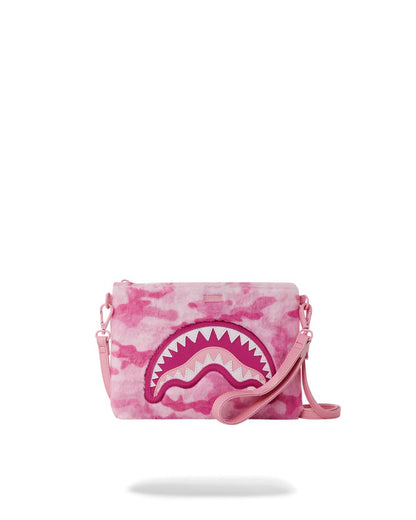 Sprayground FURRROCIOUS IN PINK CROSSOVER CLUTCH