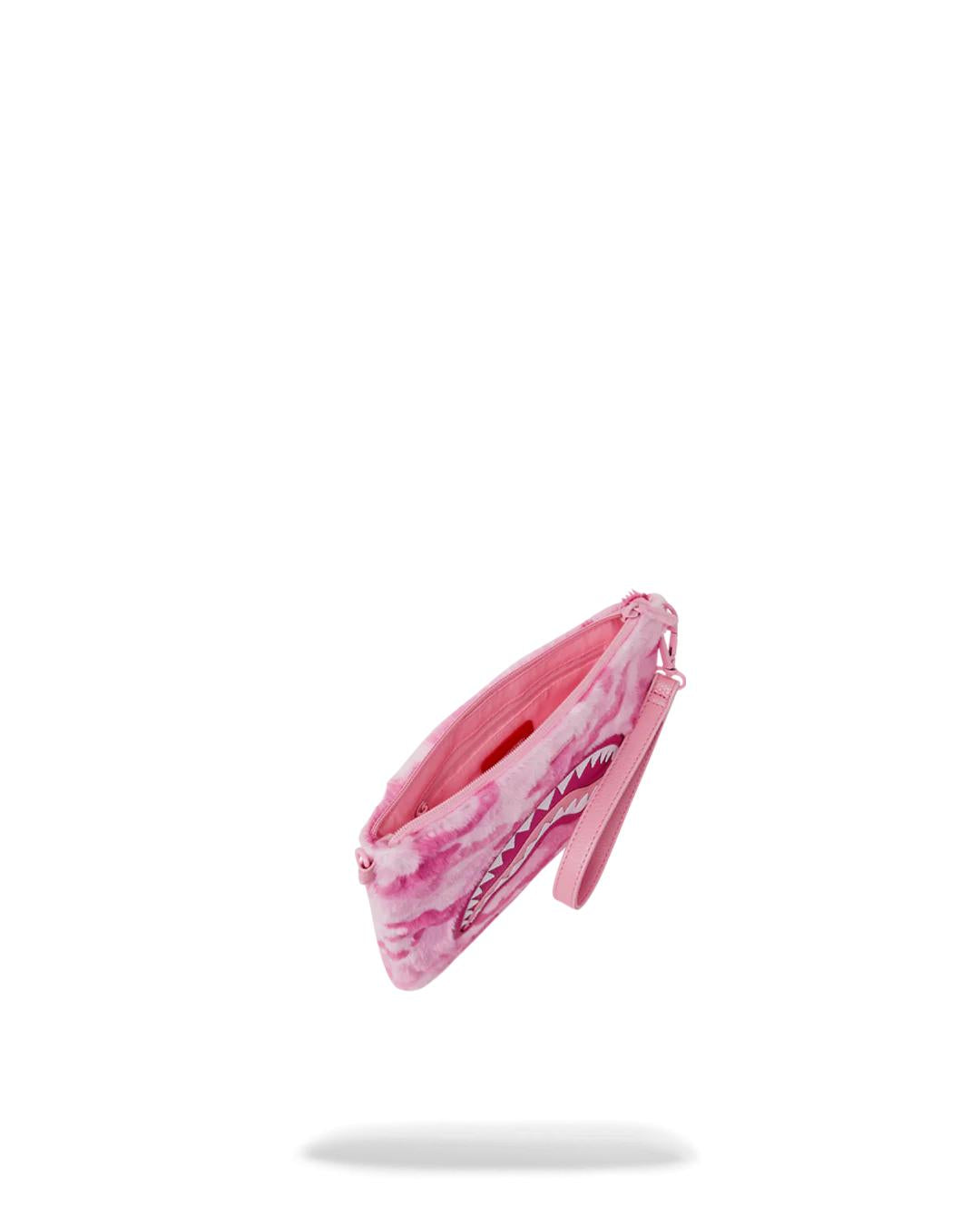 Sprayground FURRROCIOUS IN PINK CROSSOVER CLUTCH