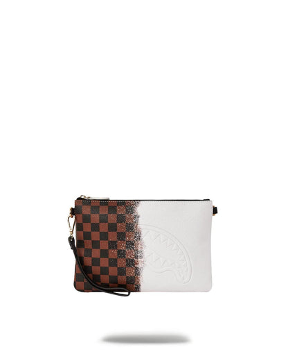 Sprayground SPRAYSHARKS WORLDWIDE CROSSOVER CLUTCH W/ SHOULDER STRAP