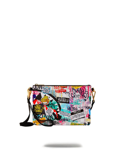 Sprayground CREATE ANOTHER DAY CROSSOVER CLUTCH W/ SHOULDER STRAP
