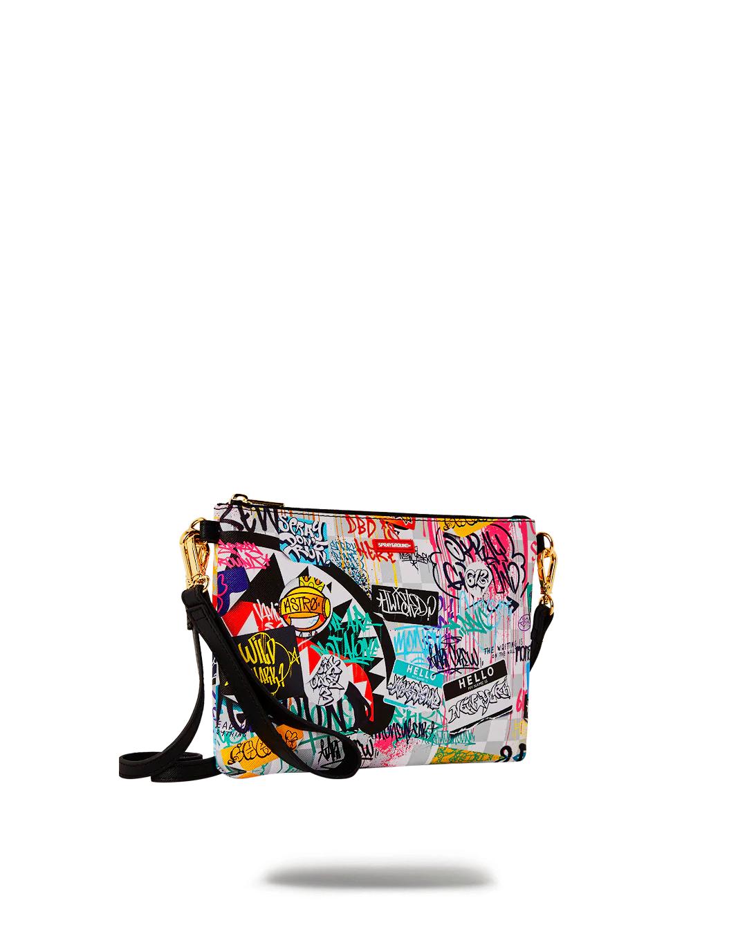 Sprayground CREATE ANOTHER DAY CROSSOVER CLUTCH W/ SHOULDER STRAP