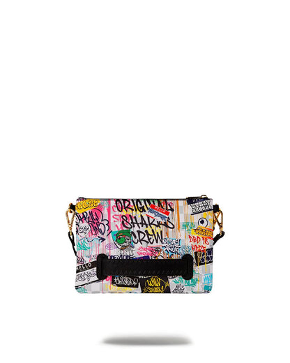 Sprayground CREATE ANOTHER DAY CROSSOVER CLUTCH W/ SHOULDER STRAP