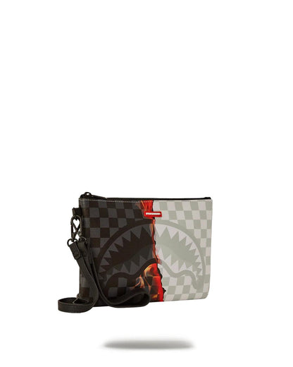 Sprayground RING OF FIRE CROSSOVER CLUTCH W/ SHOULDER STRAP