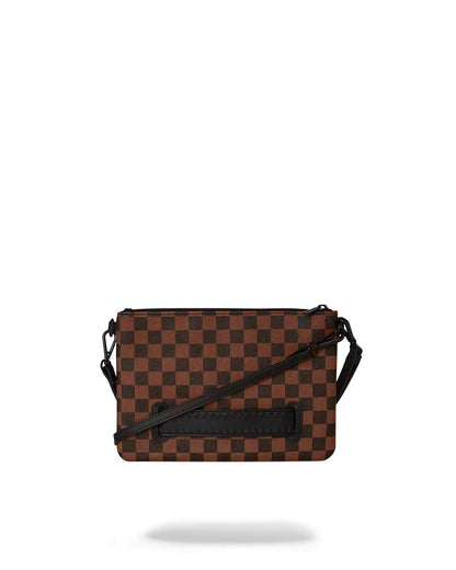 Sprayground SHARKS IN PARIS CLEAR FOR TAKEOFF CROSSOVER CLUTCH WITH STRAP