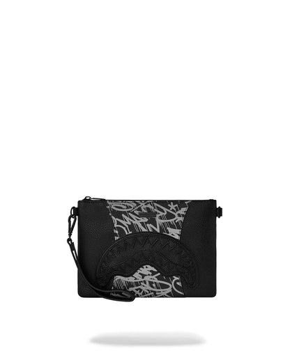 Sprayground A.M.P.M CROSSOVER CLUTCH W/ SHOULDER STRAP