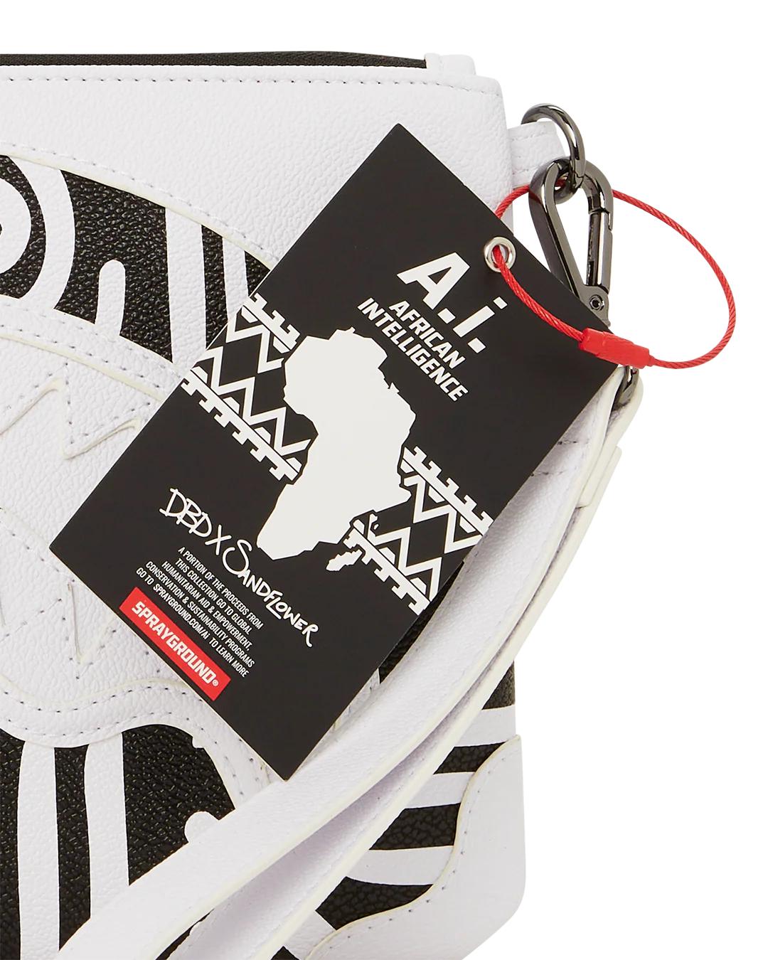 Sprayground A.I.8 AFRICAN INTELLIGENCE - ORIGIN STORY CROSSOVER CLUTCH