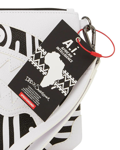 Sprayground A.I.8 AFRICAN INTELLIGENCE - ORIGIN STORY CROSSOVER CLUTCH