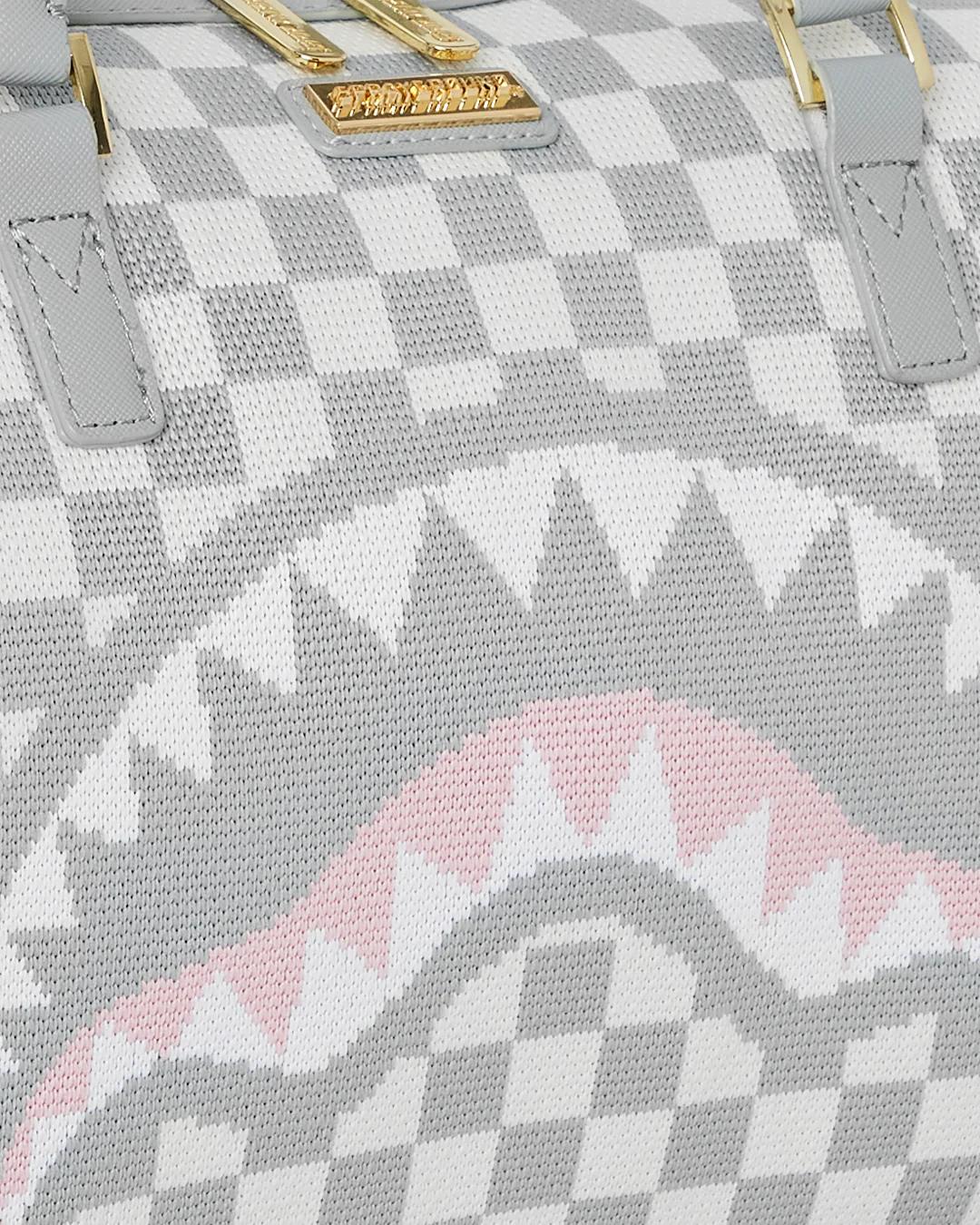 Sprayground KNIT SHARKS IN PARIS IN CREAM MINI DUFFLE