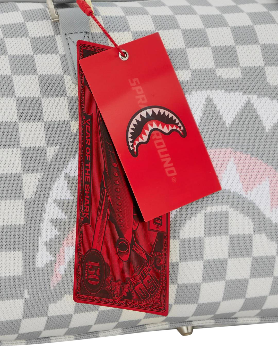Sprayground KNIT SHARKS IN PARIS IN CREAM MINI DUFFLE