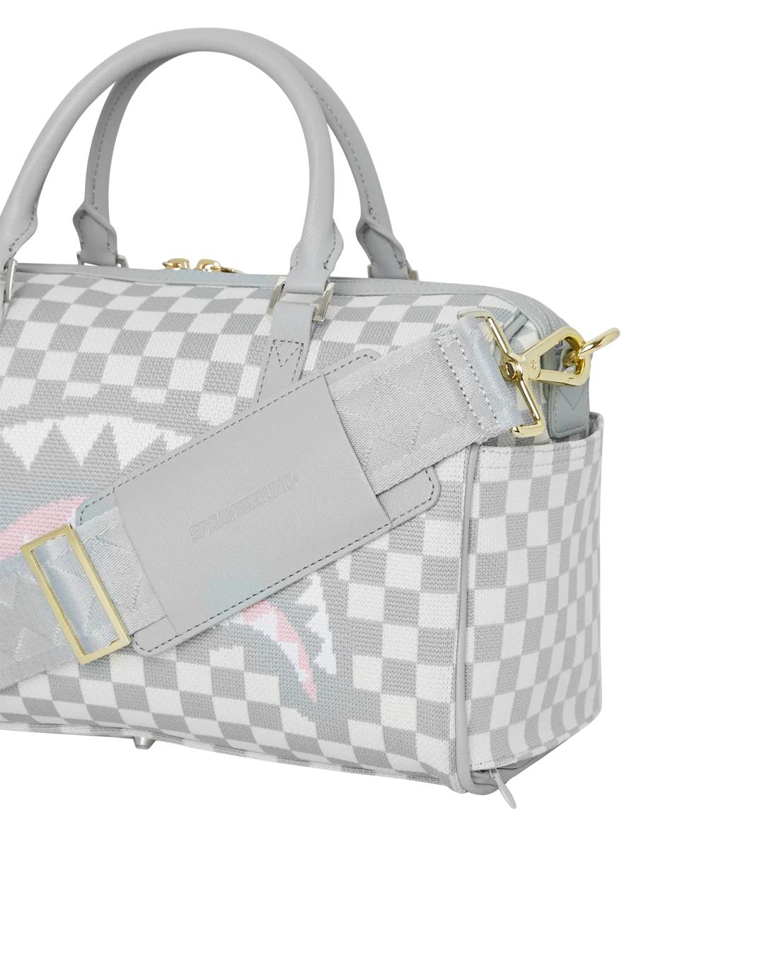 Sprayground KNIT SHARKS IN PARIS IN CREAM MINI DUFFLE