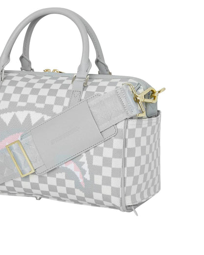 Sprayground KNIT SHARKS IN PARIS IN CREAM MINI DUFFLE