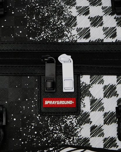 Sprayground SCRIBBLE DRIBBLE CHECK DUFFLE