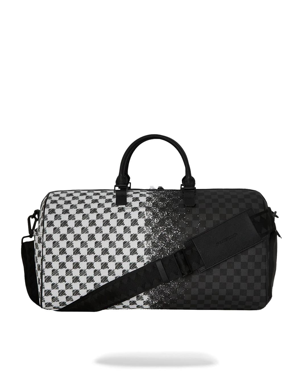 Sprayground SCRIBBLE DRIBBLE CHECK DUFFLE