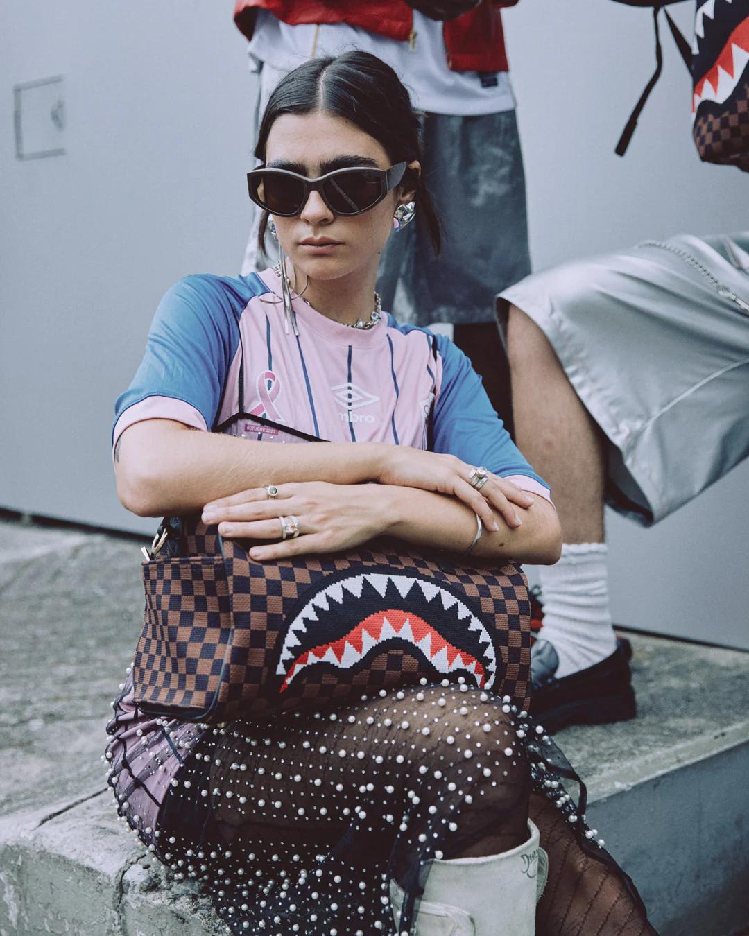 Sprayground KYOTOKNIT SHARKS IN PARIS MINI DUFFLE