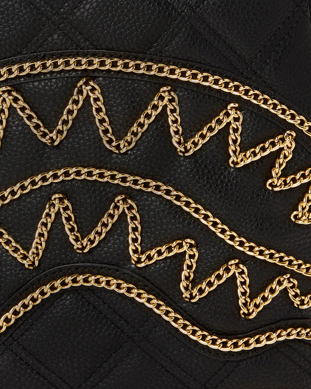 Sprayground NOIR QUILT GOLD CHAIN SHARK SAVAGE BACKPACK