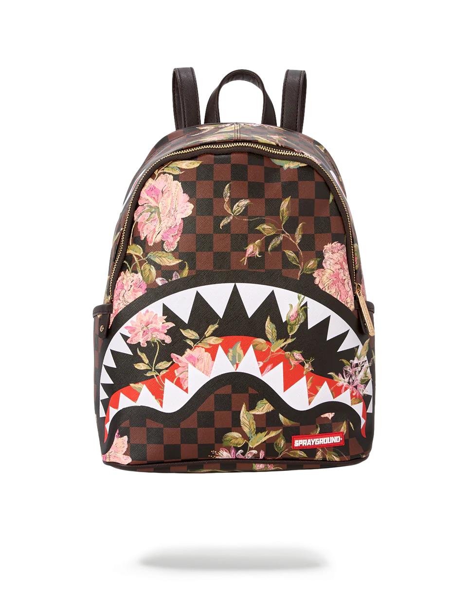 Sprayground SHARKFLOWER SAVAGE BACKPACK (SMALLER MORE ELEGANT BACKPACK)