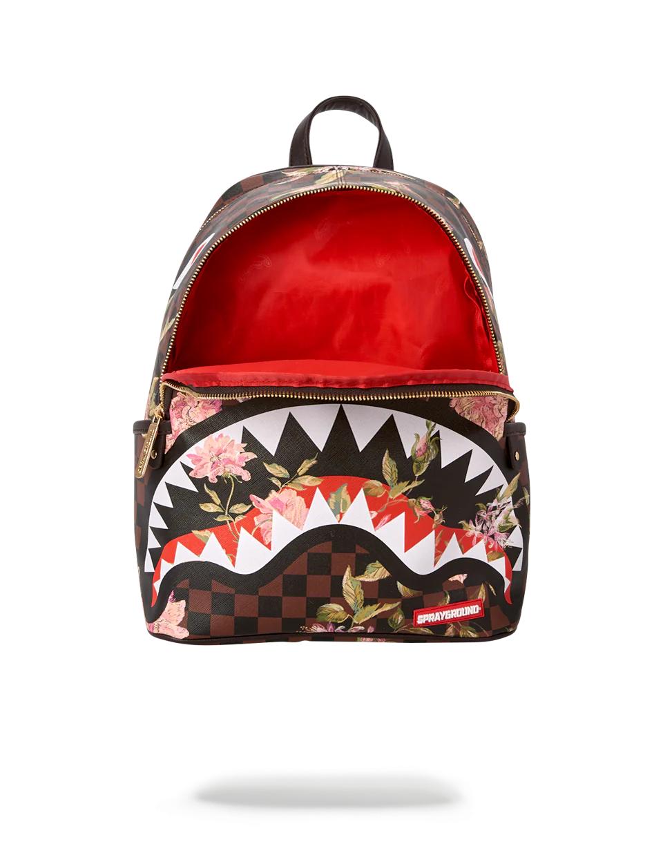 Sprayground SHARKFLOWER SAVAGE BACKPACK (SMALLER MORE ELEGANT BACKPACK)
